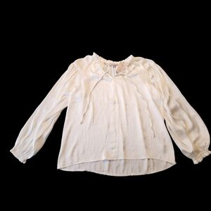 NWT Philosophy Women's Long-Sleeve Lightweight Flowy Blouse Size Small A1